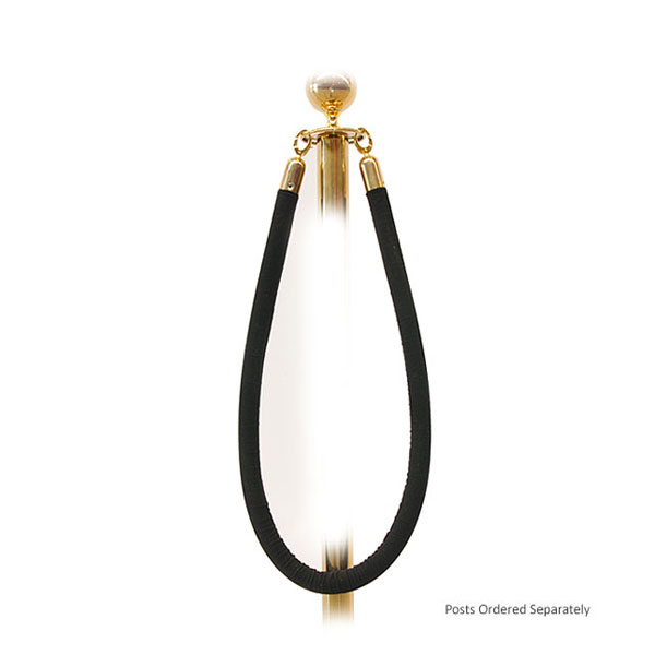 barrier-rope-with-gold-ends-black