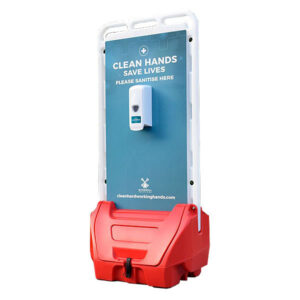 double-sided-outdoor-hand-sanitiser-dispenser