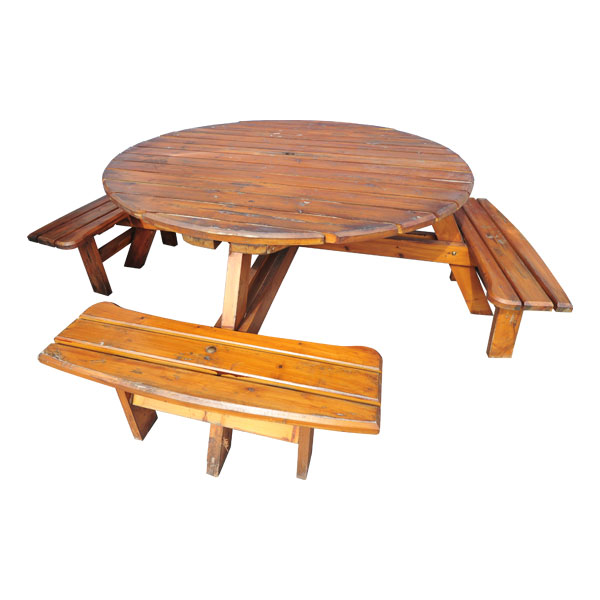 round-picnic-table