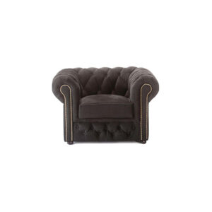 chesterfield-fabric-armchair-black