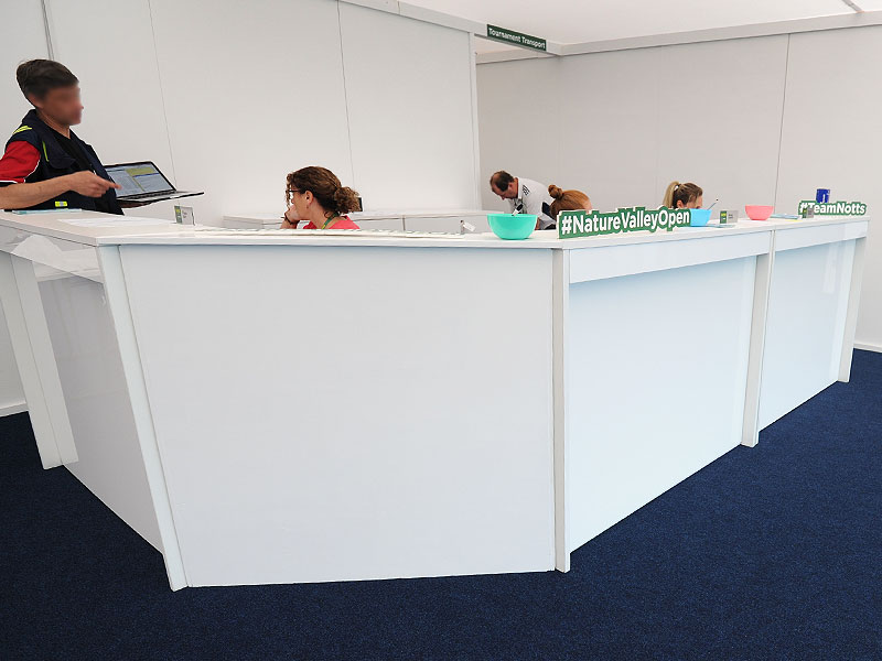 Trade show furniture hire essentials for organiser offices at exhibitions