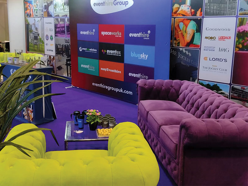 Sofas or stools? Choosing the right exhibition stand furniture for hire