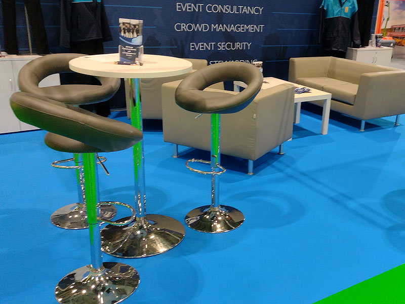 Transform your exhibition with stylish and functional furniture hire UK in 2025